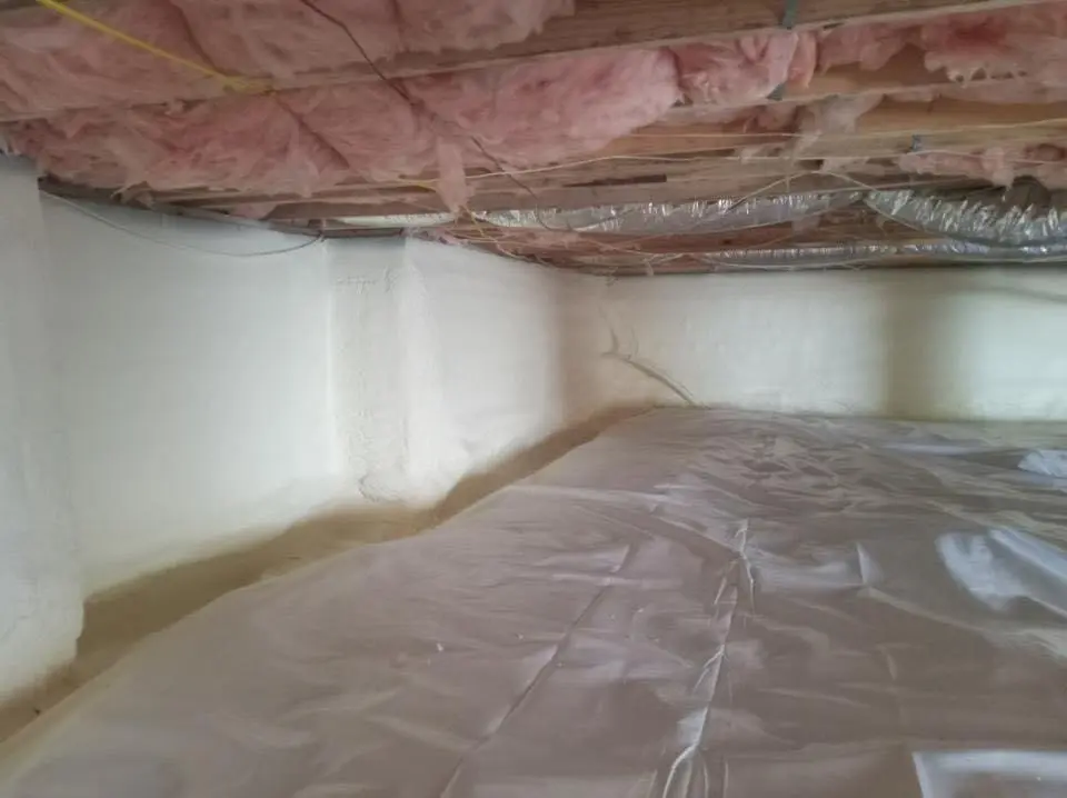 Crawl space encapsulation with closed-cell spray foam for Roof Maintenance in Penn