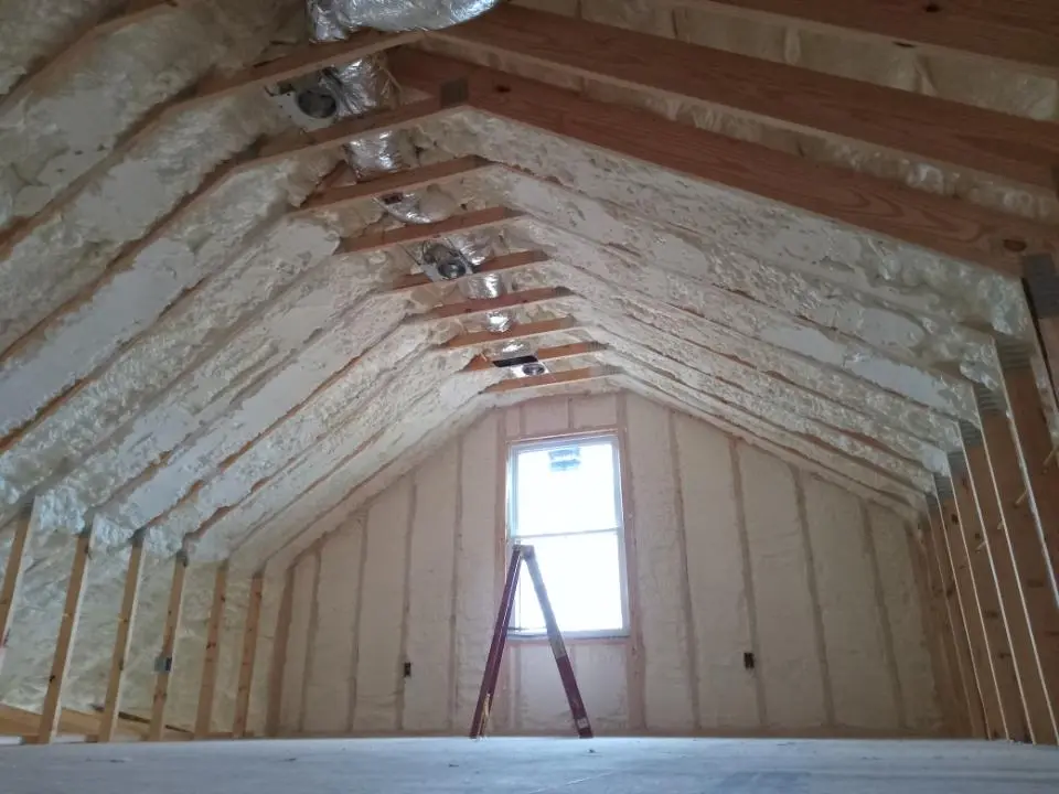 Spray foam roofing application for Crawl Space Insulation project in Penn